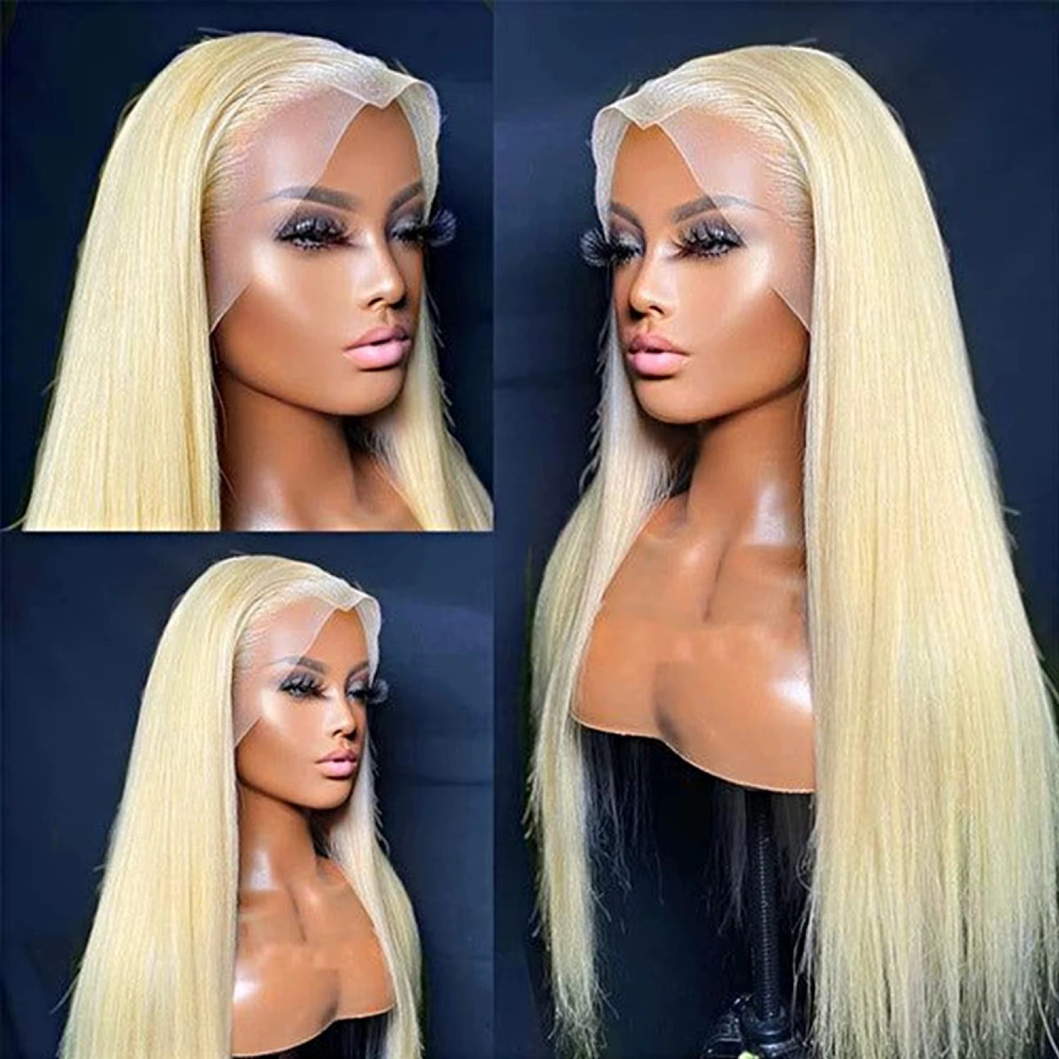 613 blonde Brazilian straight 13x4 lace frontal wig