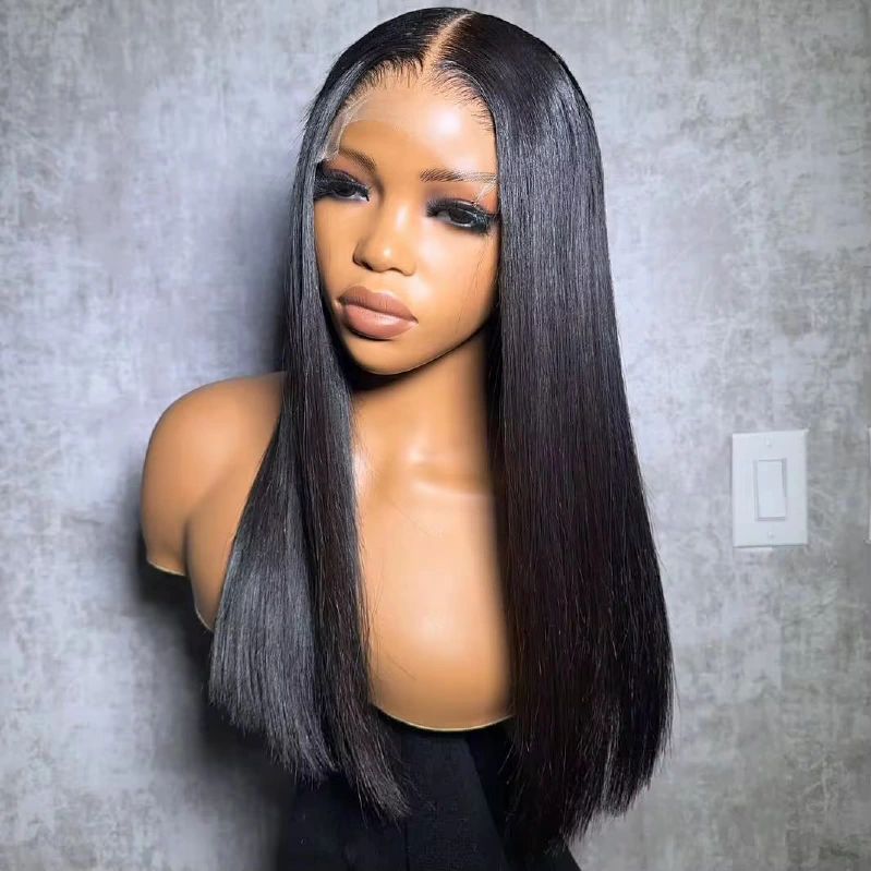 Wholesale 14A HD 5x5 Glueless Full Length Wigs super double drawn 5x5 HD Lace Wigs