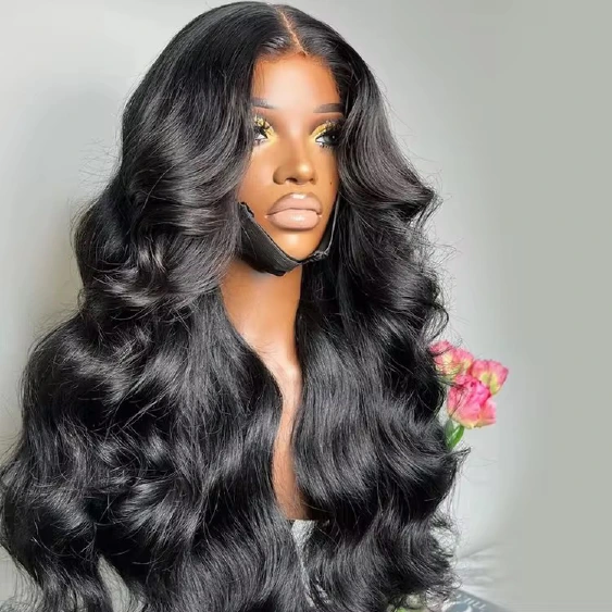 13AAA Body Wave Natural Black 13x4 lace frontal wig