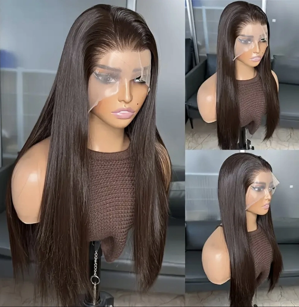 13AAA Natural Black 13x4 lace frontal human-hair wig