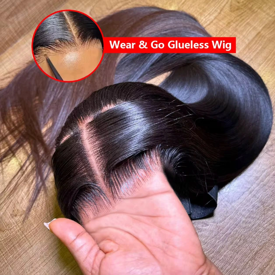14A HD 13x4 super double-drawn Natural Black glueless wig
