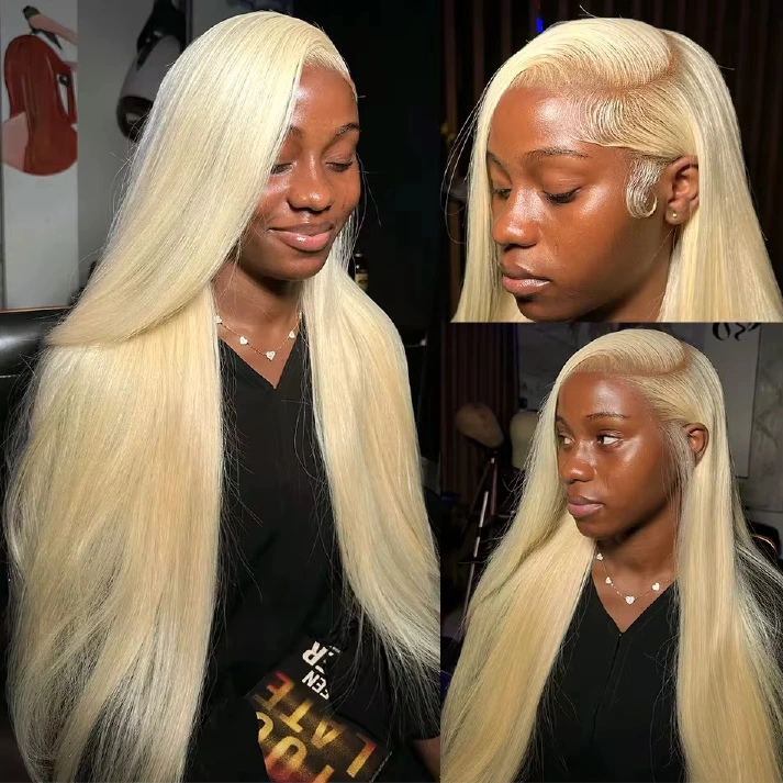 613 blonde Brazilian straight 13x4 lace frontal wig