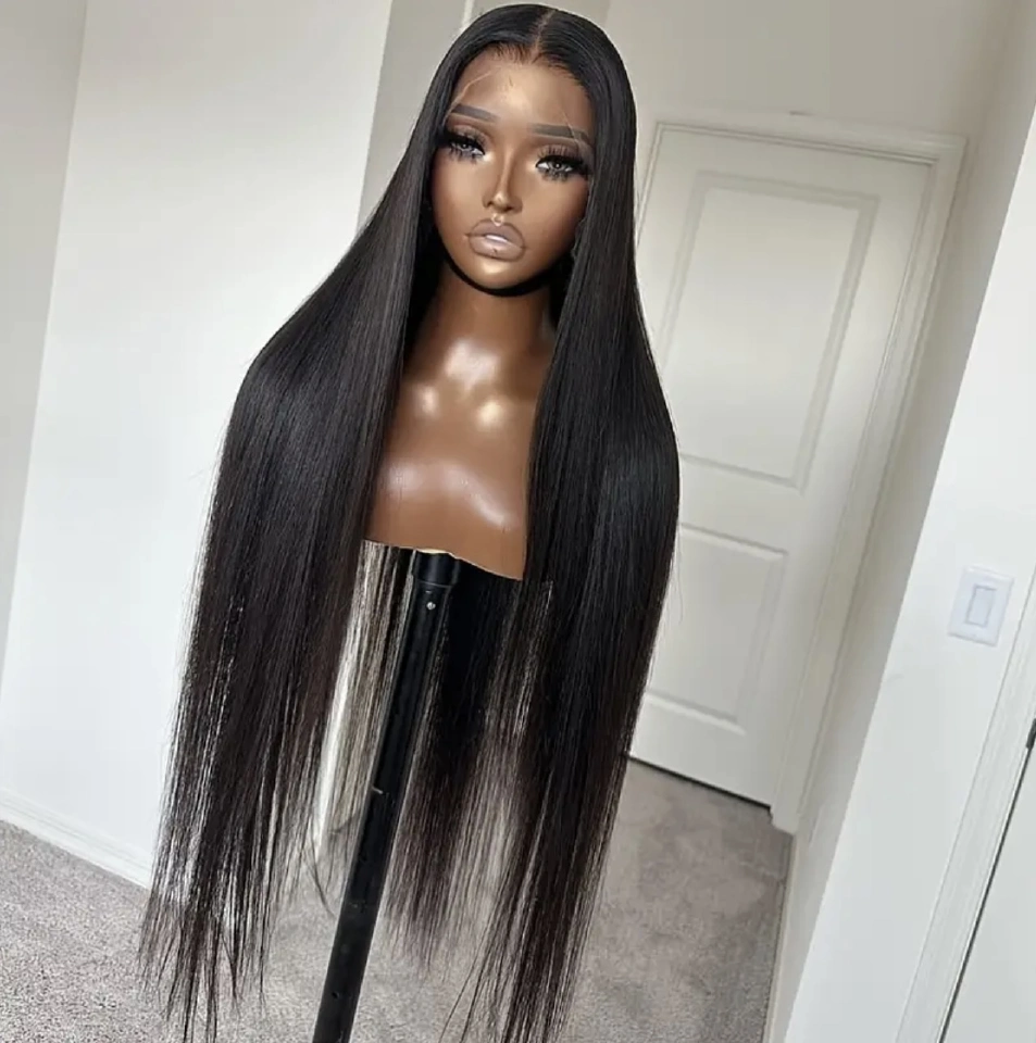 13AAA Natural Black 13x4 lace frontal human-hair wig