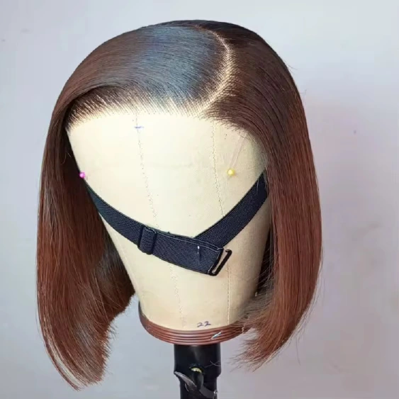 Vietnamese bone-straight ombre bob in 4x4 and 5x5 constructions