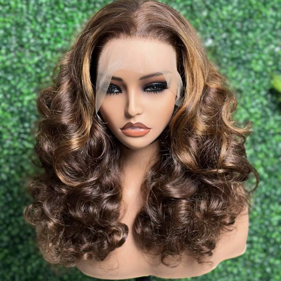 14A super double-drawn Bouncy Curly 20-inch wig
