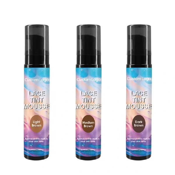 Rarlon Lace Tint Spray with three stored brown selector values