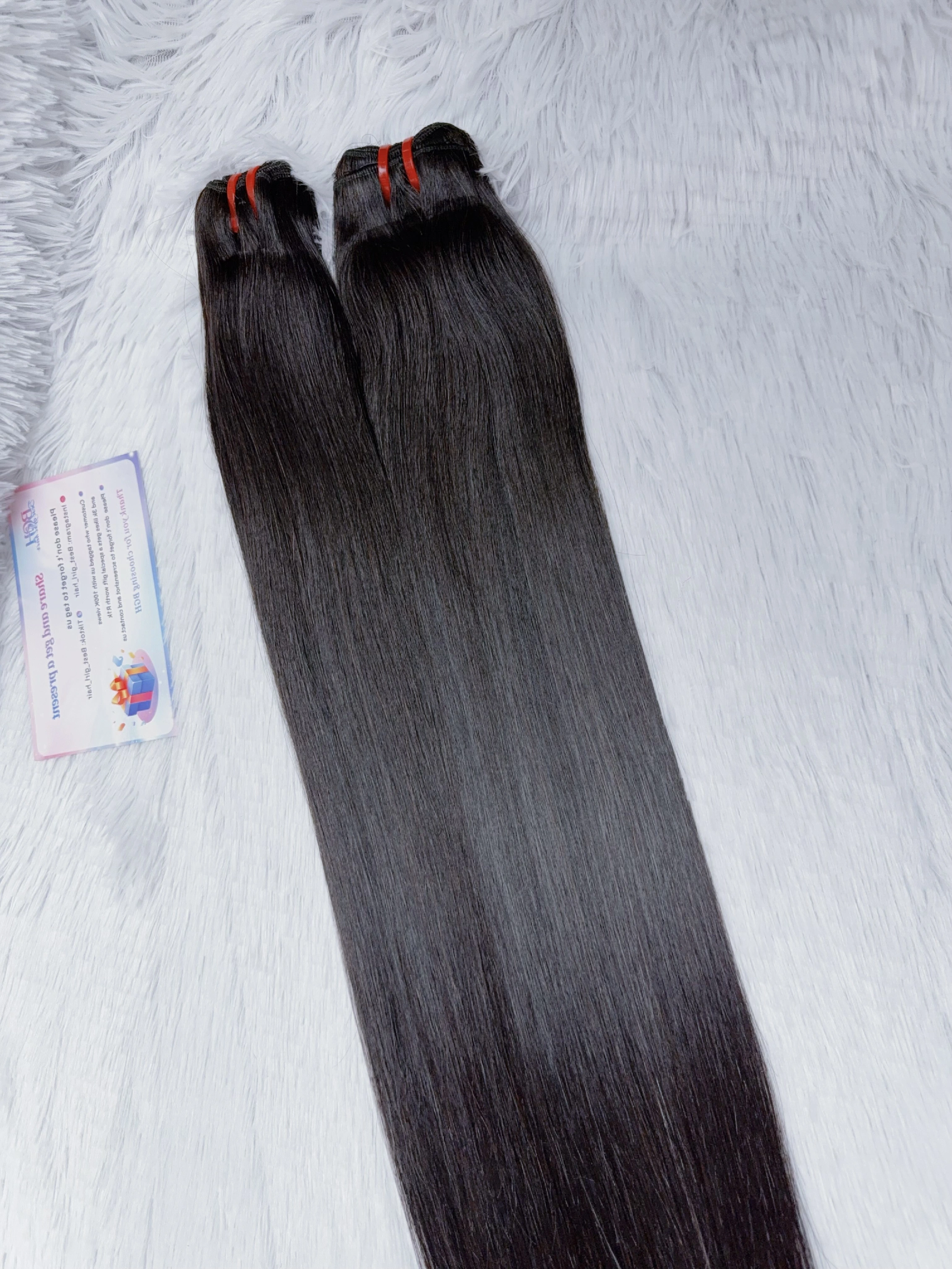 Vietnamese 13AA straight human hair bundles in eleven lengths