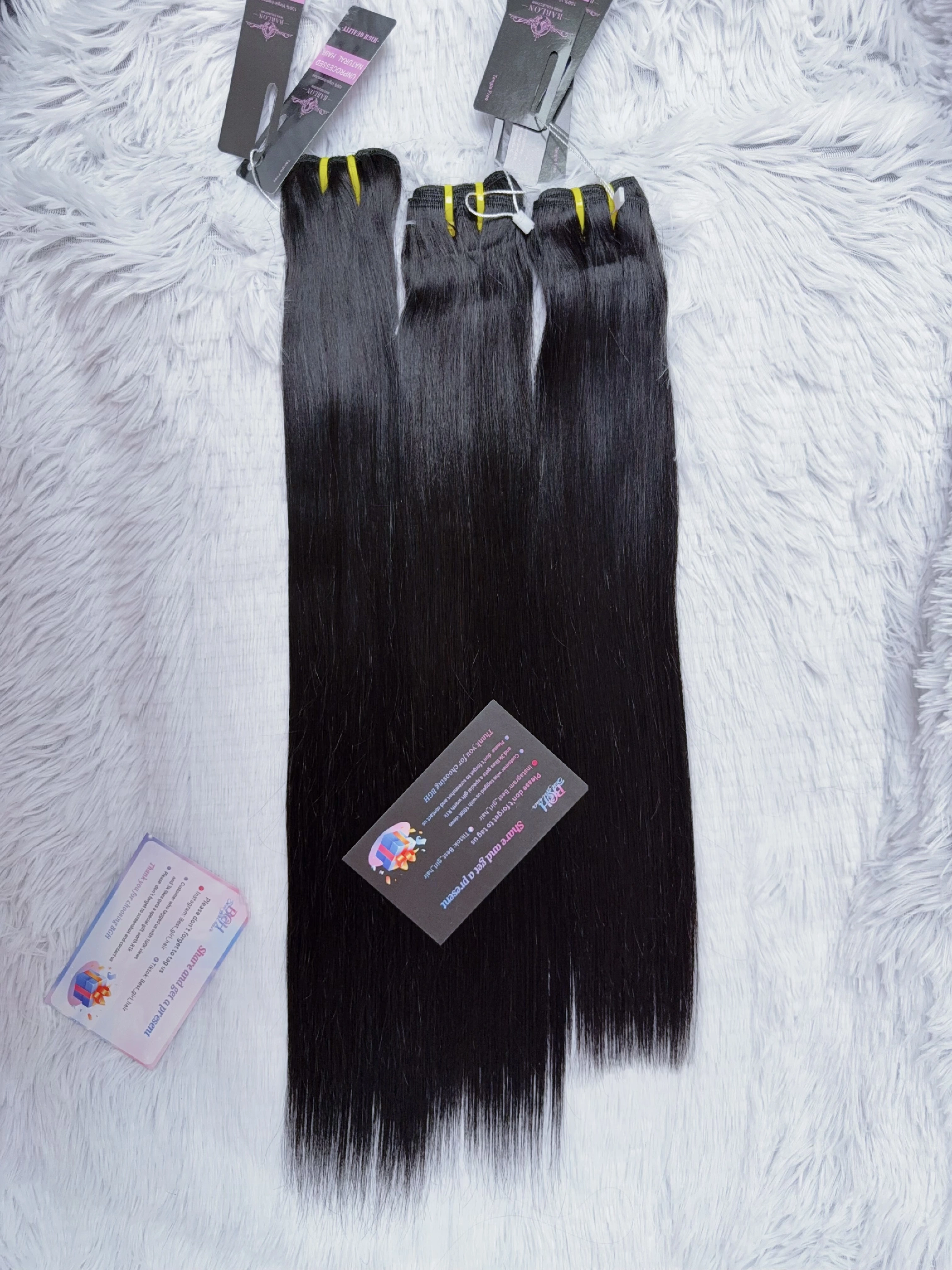 14A Double Drawn Straight human hair bundles from 10 to 30 inches