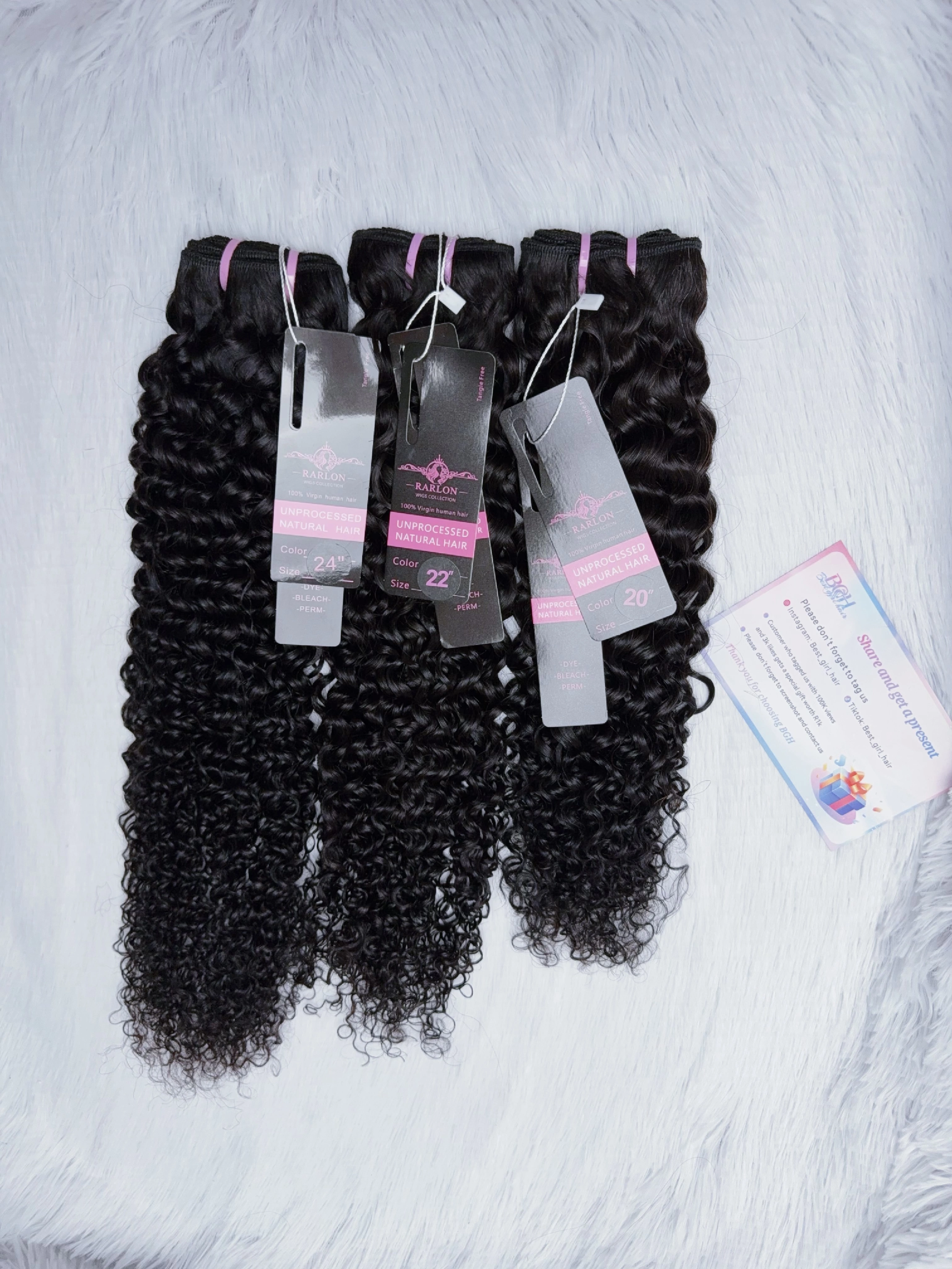 13AA Jerry Curly human hair bundles in eleven live lengths