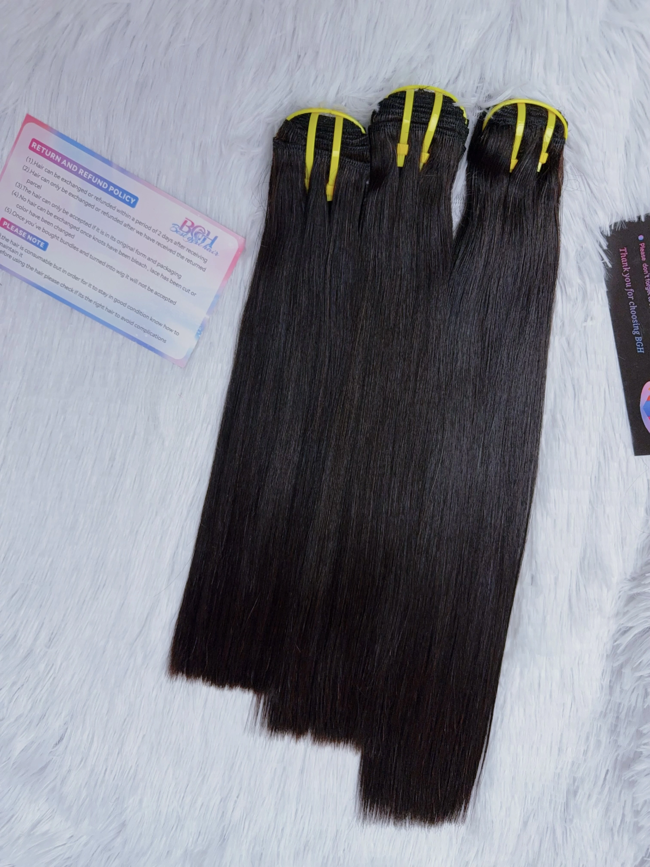 Vietnamese 14AA 95g Double Drawn Straight bundles in nine lengths