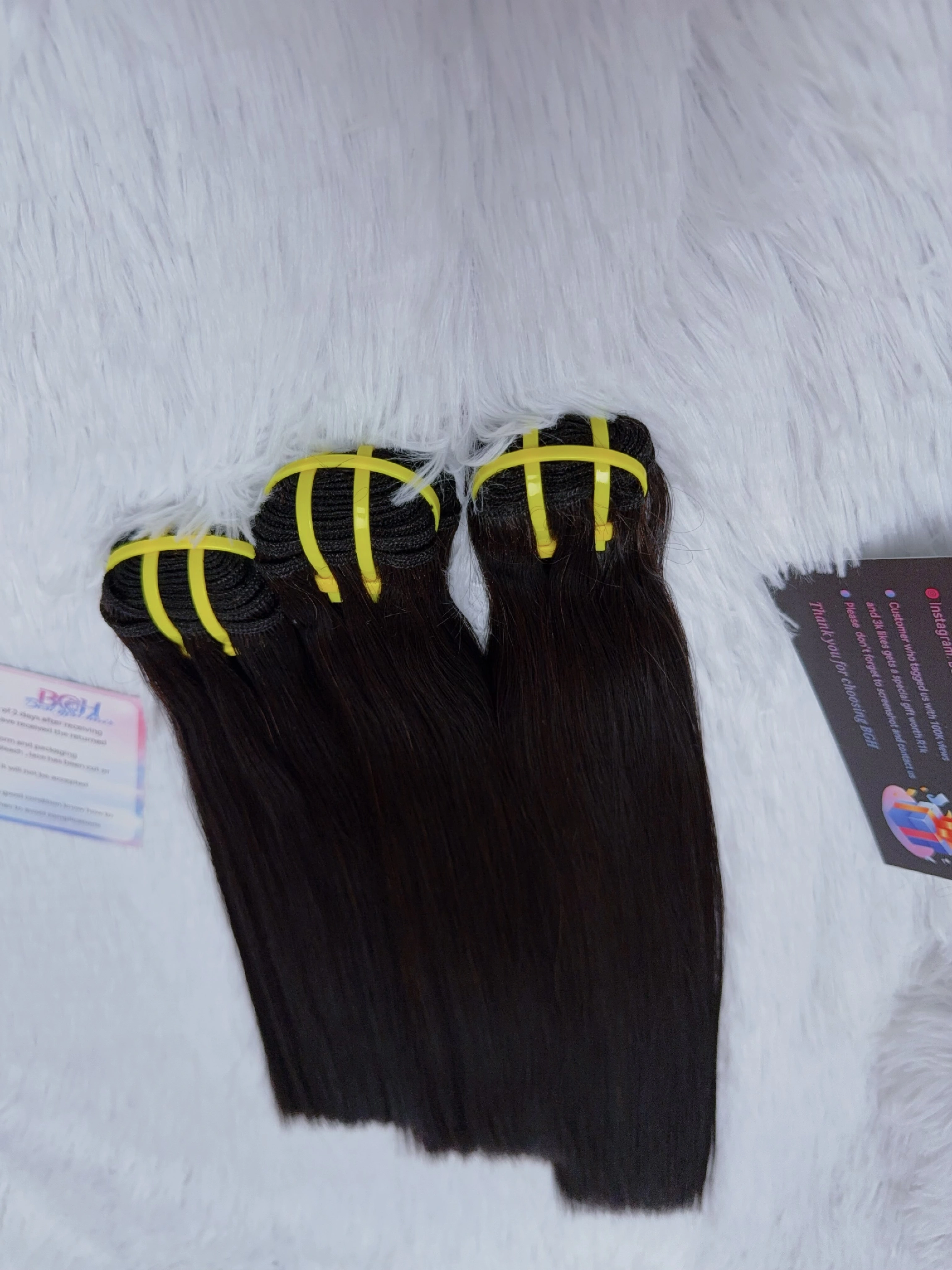 Vietnamese 14AA 95g Double Drawn Straight bundles in nine lengths
