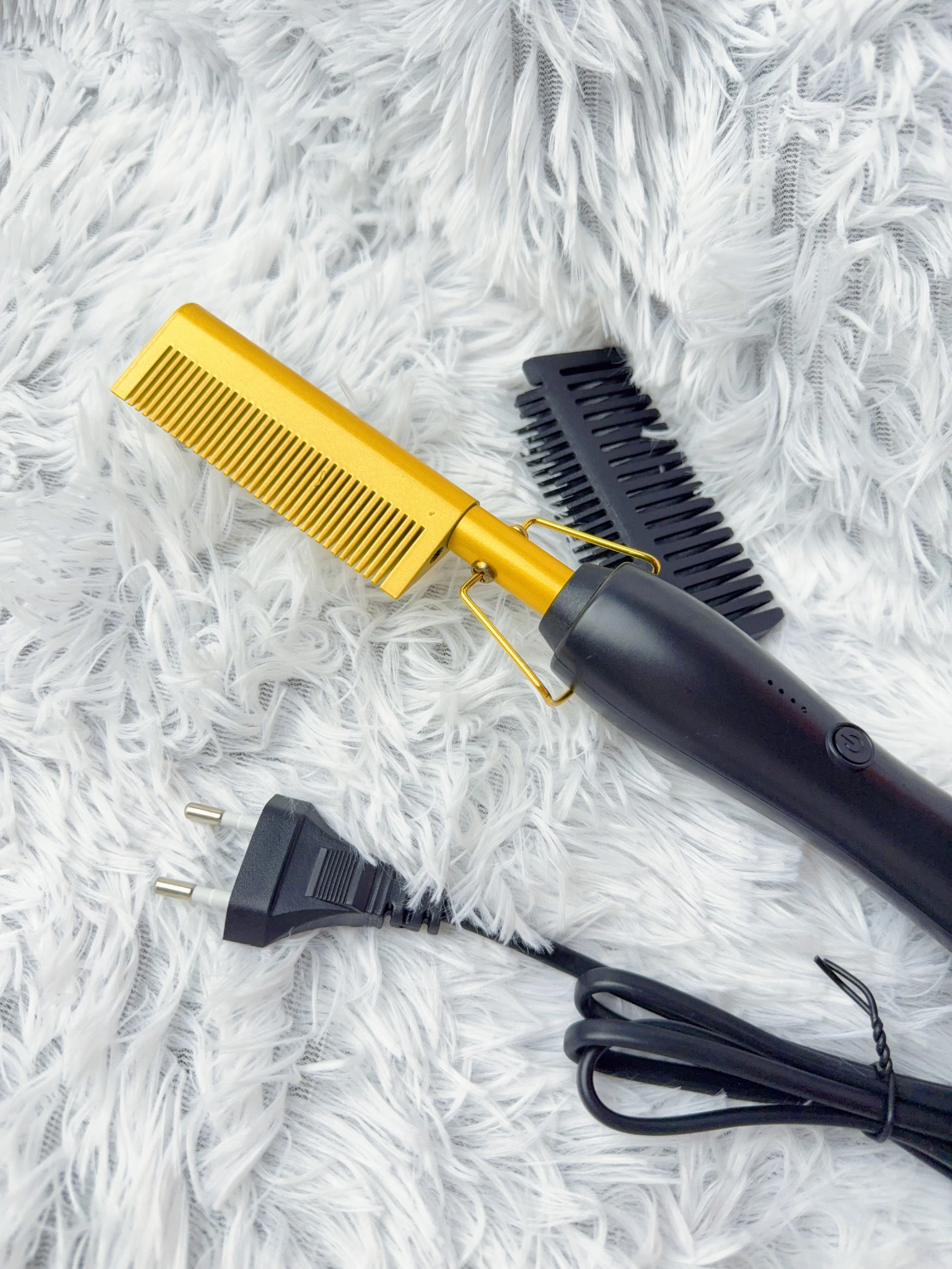 Rarlon Hot Iron Comb Straight Hair Brush single-piece listing