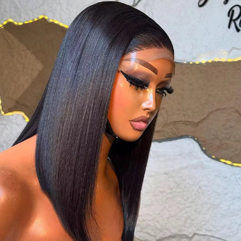 15A Vietnamese 13x4 full-frontal bone-straight wig