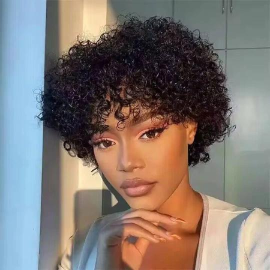 Wear-and-go glueless short pixie wig style options