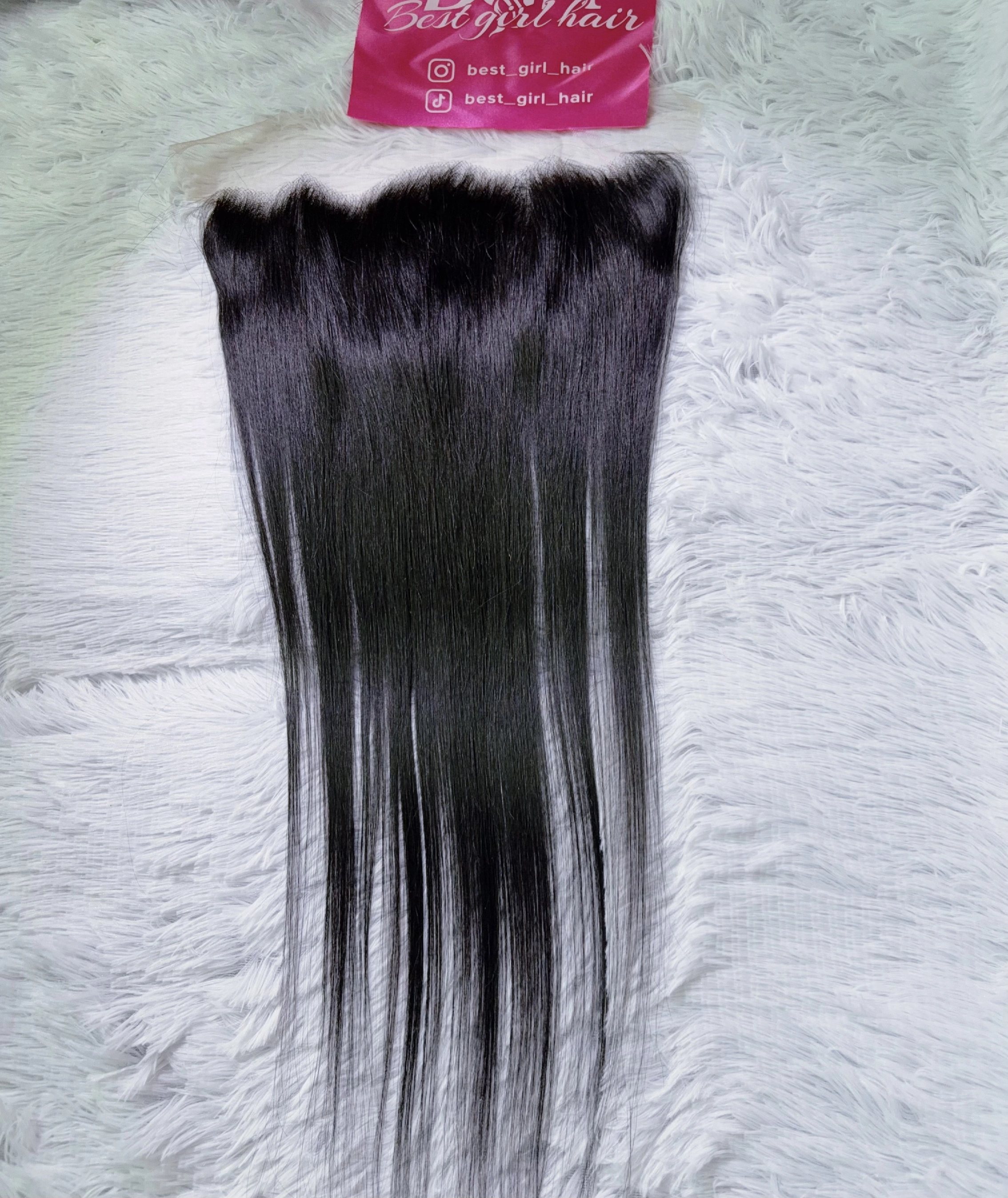 14A double-drawn 13x6 transparent full-frontal closure