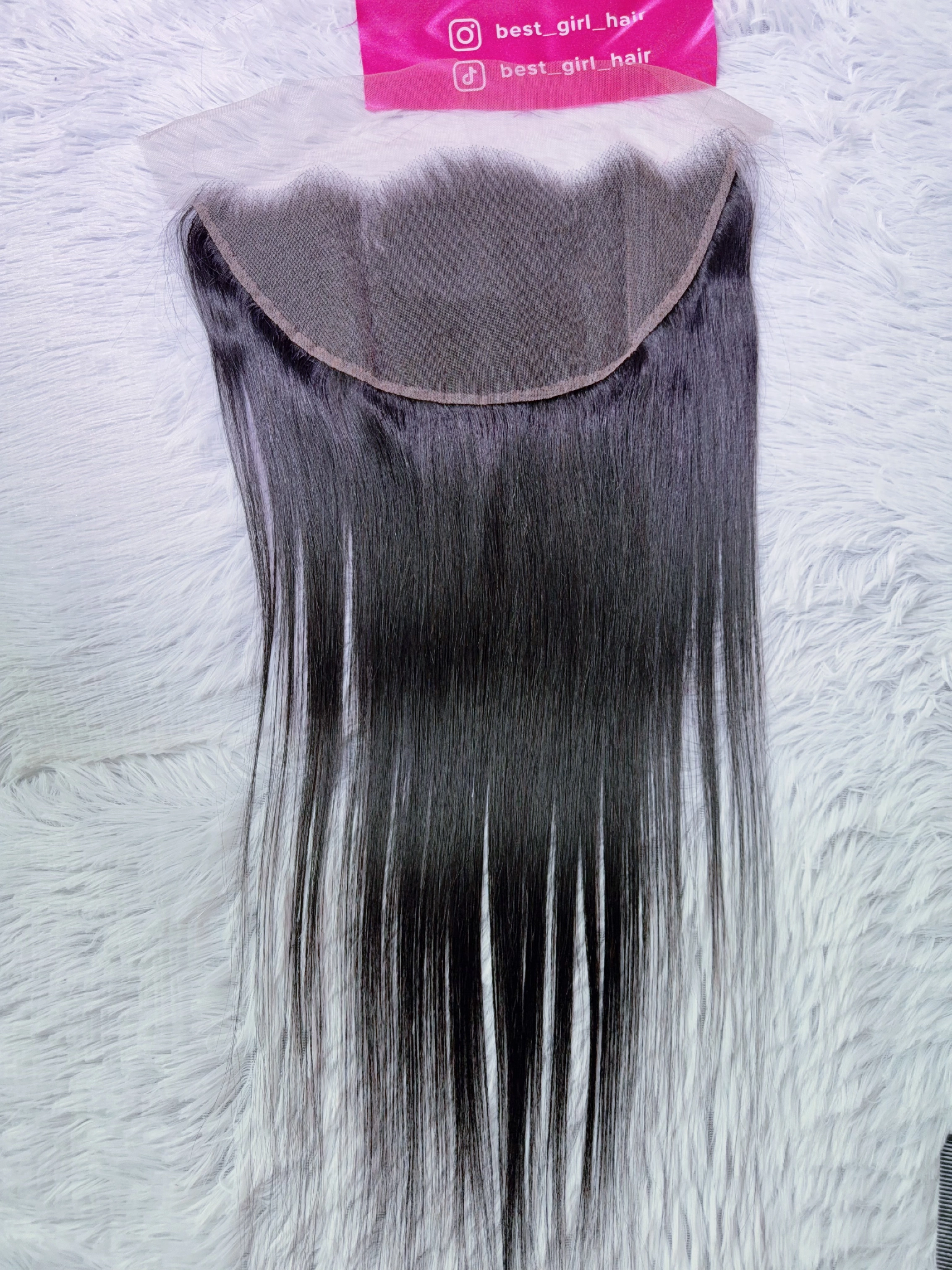 14A double-drawn 13x6 transparent full-frontal closure
