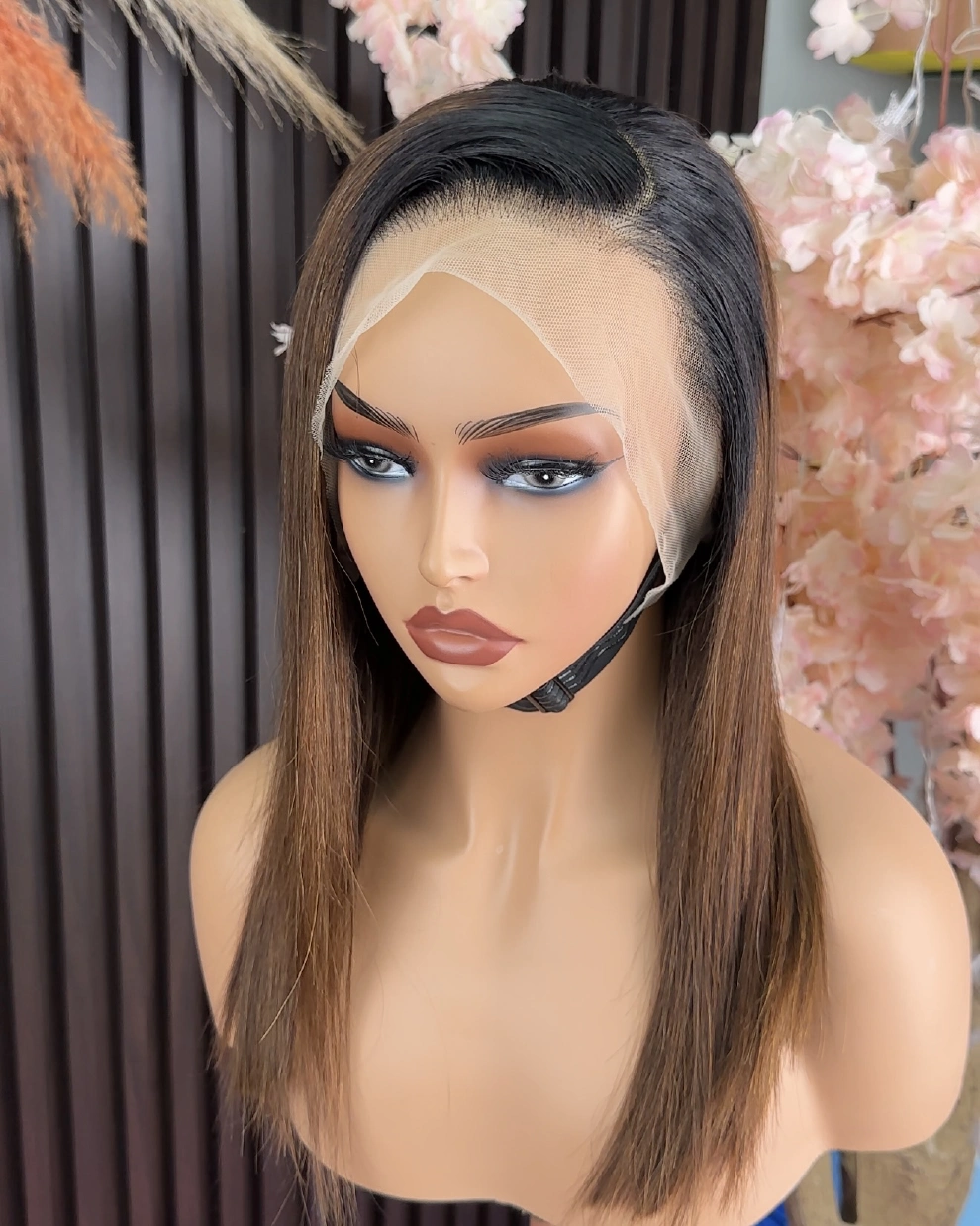15A Vietnamese T2/#4 13x4 raw virgin-hair bob wig