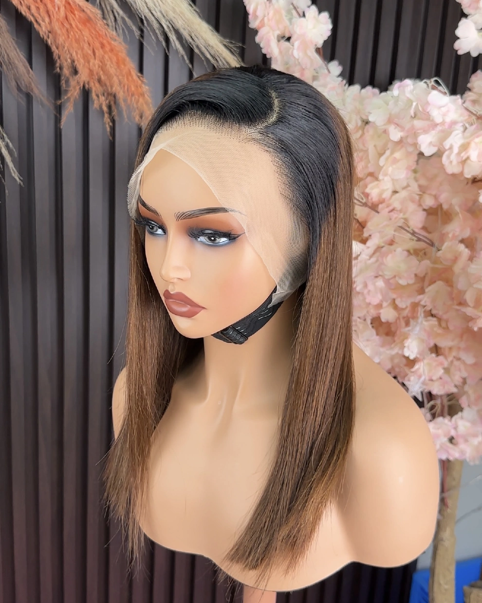 15A Vietnamese T2/#4 13x4 raw virgin-hair bob wig