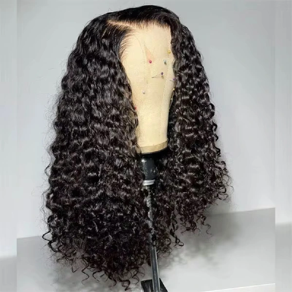 14A SDD 13x4 water-curly wig in Ombre, #4 and Black
