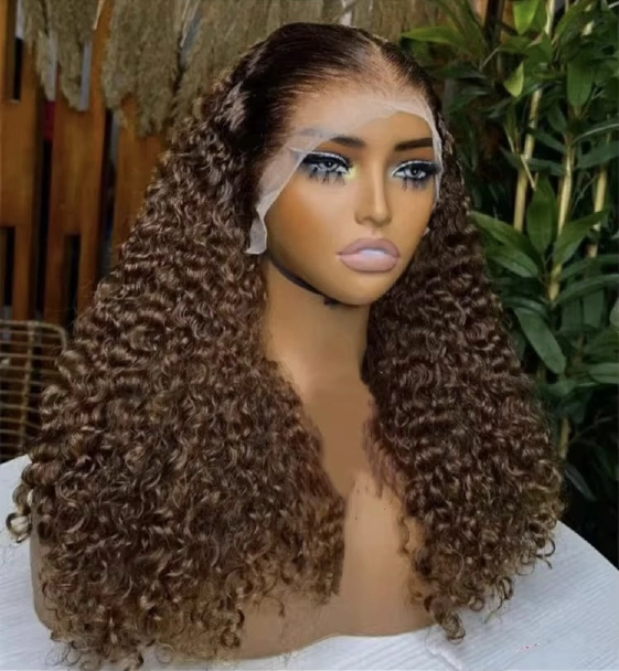 14A SDD 13x4 water-curly wig in Ombre, #4 and Black