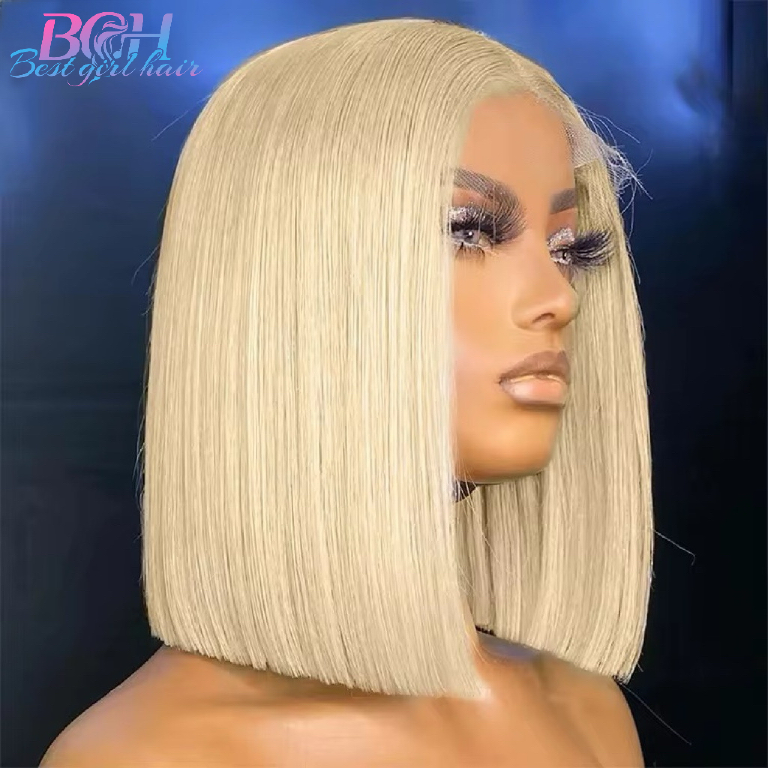 Vietnamese 10-inch 2x6 glueless bob wig colour options