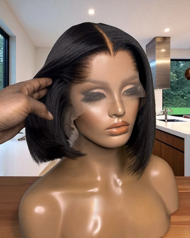 15A Vietnamese M Lagos Hairline 13x4 frontal bob wig