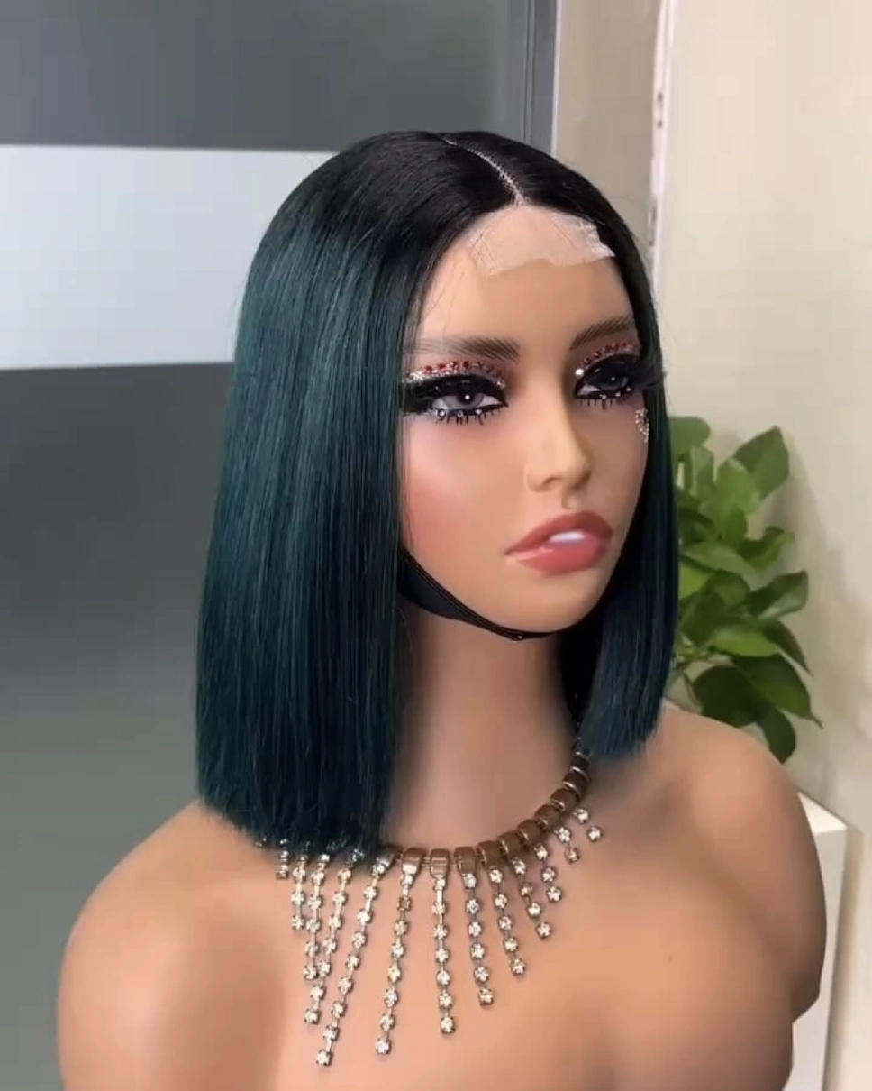 Vietnamese 10-inch 2x6 glueless bob wig colour options
