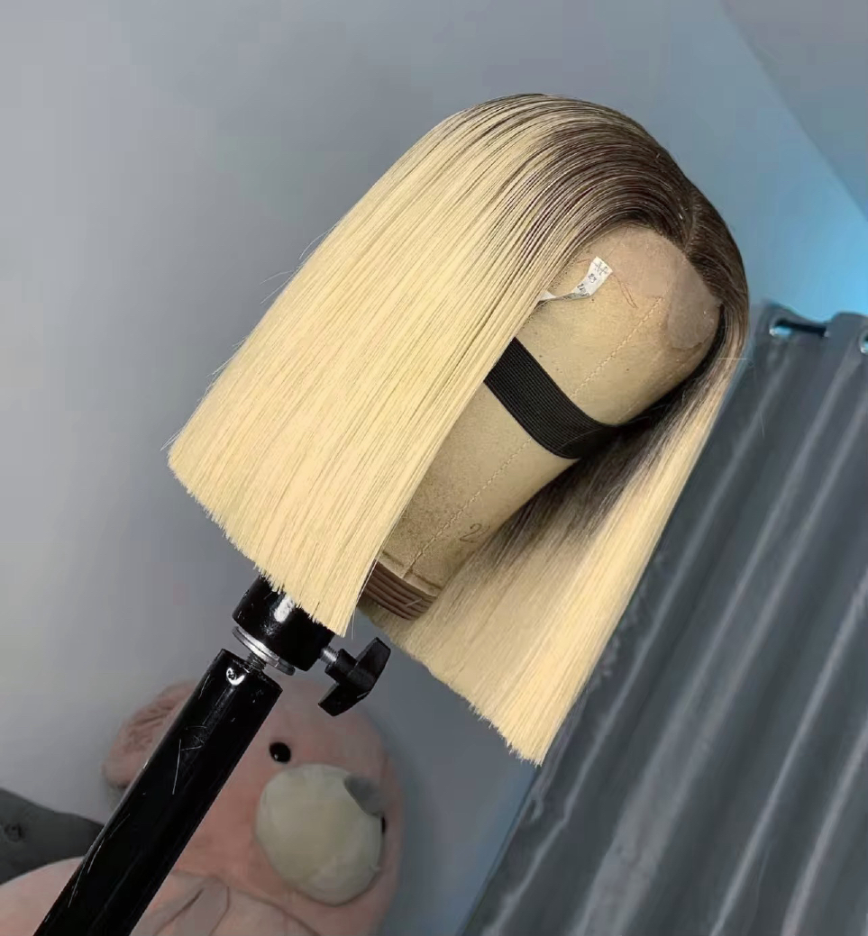 Vietnamese 10-inch 2x6 glueless bob wig colour options