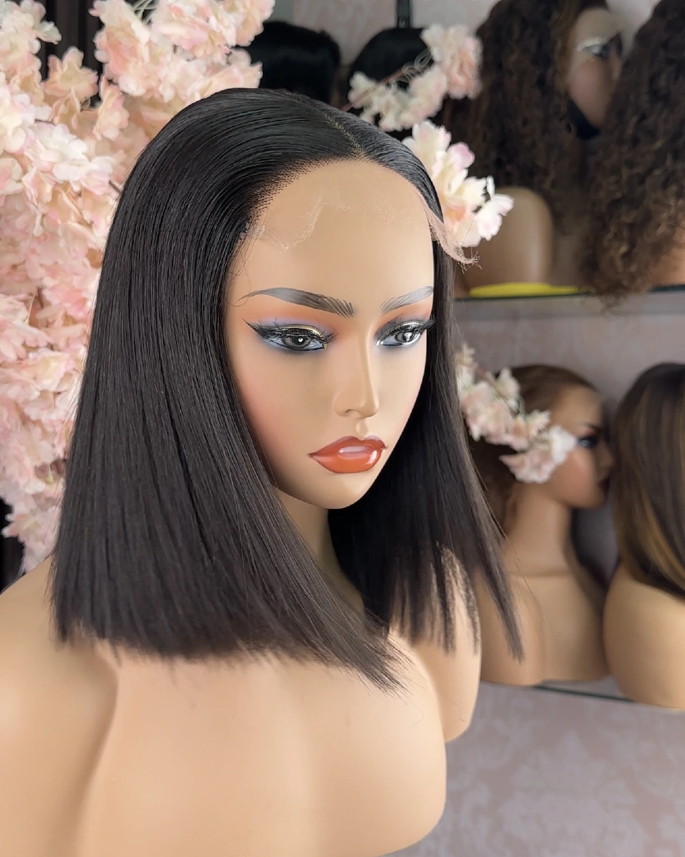 15A Vietnamese raw-hair HD bob wig options