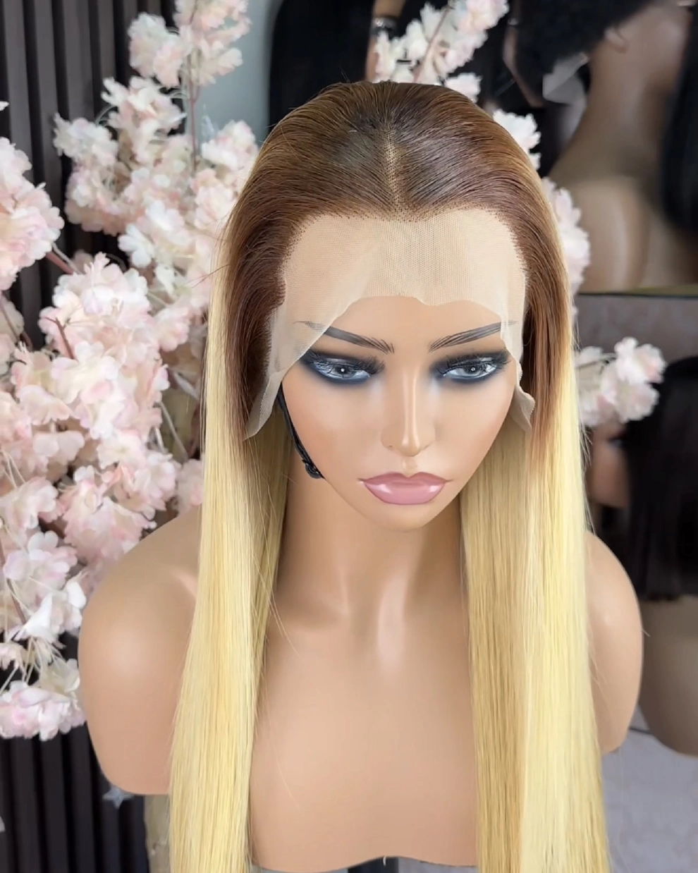 15A Vietnamese T4/27 13x4 virgin-hair frontal wig