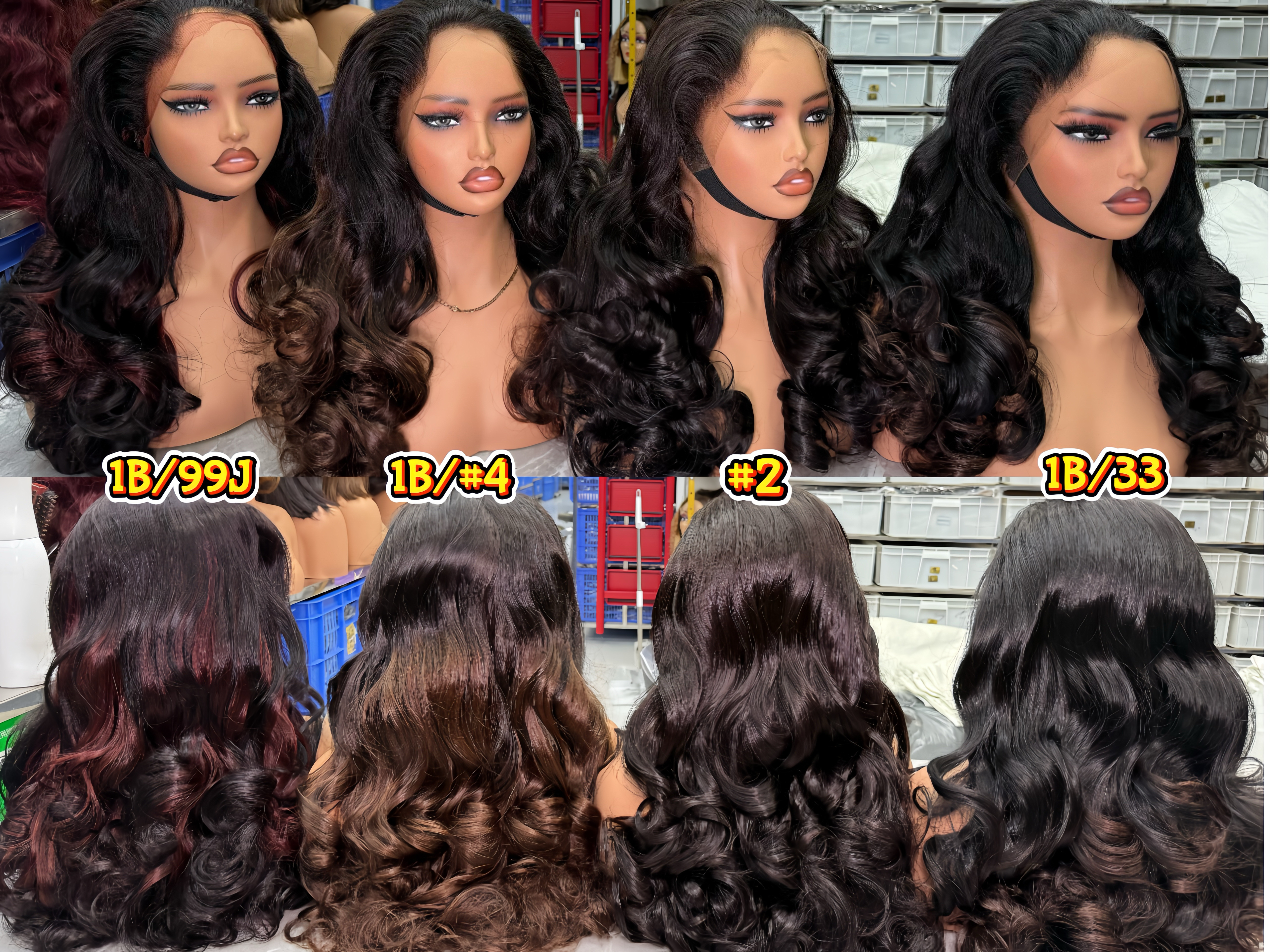 Wholesale 15A Vietnamese HD M Lagos Hairline 13x4 frontal Full Frontal bouncy curly Virgin Hair  Color #2 & 1b/#4 &1B/33 &1b/99J Wigs