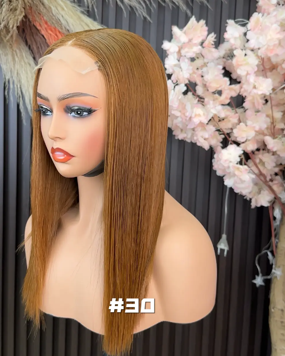 Vietnamese double-drawn straight brown 4x4 glueless wig options