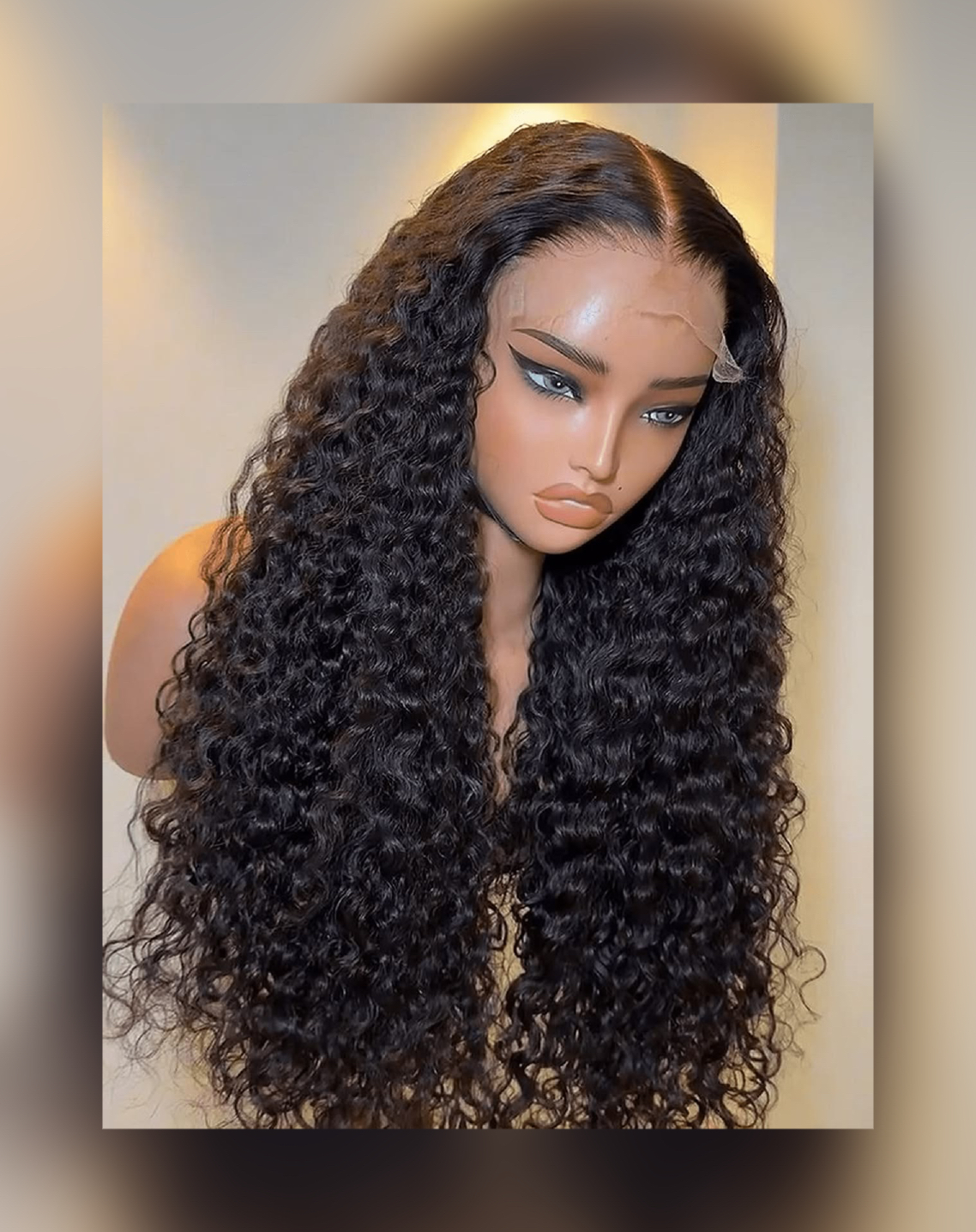 Wholesale 14A Double Drawn SDD 5X5 Glueless Curly Wig 5x5 Natural Color SDD Curly Wig
