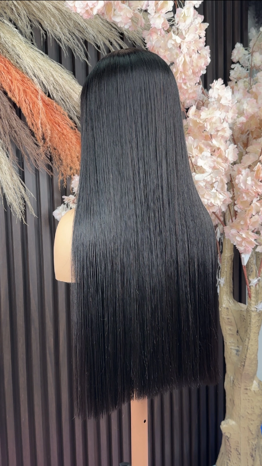Wholesale 15A Vietnamese 5x5 & 13x4 Glueless Wig Long Glueless Bone Straight Natural Color Wig